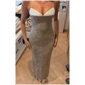 Elegant Women Slip Dress Twill Double‑layer Fabric Spliced Sleeveless Spaghetti Strap Bodycon Casual 2026 Sexy Long Dresses New