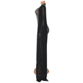 Shawl Sleeve Mesh Crystal Jumpsuit Women's Jumpsuit Luxury Transparent Sequins Party Jumpsuit Birthday Set Prom Dresses