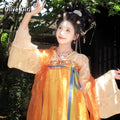 Olive Girl Hanfu Dress 2026 S-L XS-3XL Plus Size Hanfu Chinese Dress Traditional Chinese Clothing Chinese Heritage Fashion Women