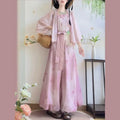Olive Girl Purple Romantic Hanfu Dress for Ren Faire 2026 Fairycore Photoshoot Everyday Wear S-L XS-3XL Plus Size Romantic Cottagecore Garden Party Editorial Not Costume Hanfu Chinese Dress Traditional Chinese Clothing Chinese Heritage Fashion Women