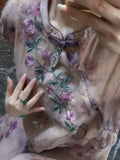 Olive Girl Red Embroidered Qipao for Garden Wedding 2026 Fairycore Photoshoot Everyday Wear M-3XL XS-3XL Plus Size Embroidered Romantic Garden Party Editorial Not Costume Qipao Cheongsam Chinese Dress Chinese Heritage Fashion Women