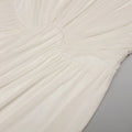 Apricot Spliced Mesh Folds Shawl Design Long Dresses For Women Sleeveless High Waist Temperament Maxi Dress Female 2026