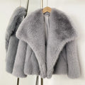 Women Fur Coat Women 2026 Plush White Bomber Jacket Solid Crop Long Sleeve Jacket Warm Winter Coats Female Casual Fur
