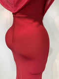 Women Sexy One Shoulder Sparkly Diamonds Long Bodycon Bandage Dresses Luxury Birthday Party Celebrity Elegant Knitted Clothing