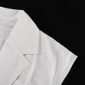 Summer Sleeveless Work Shirt Multi-Pocket Belted Loose Top For Women Lapel Collar Button Fashion Solid Color Cardigan Top