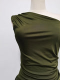 Solid Slimming Dresses for Women Slanted Collar Sleeveless High Waist Temperament Dress Female Fashion