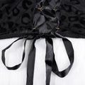 Sexy See Through Bodysuits Women Sexy Leopard Print Cross Bandage Backless Midnight Coquettish Mesh Classic Outfits