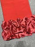 High Quality Women Sexy One Shoulder 2 Pieces Bodycon Bandage Dress Nightclub Party Celebrate Christmas Valentine's Outfit