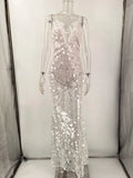 Sexy White Backless Sequin Summer Dress Women Maxi Slip Beach Birthday Dress Woman Elegant Party Evening Long Dresses Vestidos