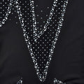 Sparkly Rhinestone Perform Costume Long Sleeve Sheer Mesh Jumpsuit Singer Party Show Outfit Club Patchwork Skinny Jumpsuits