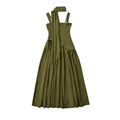Elegant Ribbon Corset Long Dress For Women Slip Slit Maxi Dresses Evening Bridesmaid Wedding Guest Olive Green Black Cocktail