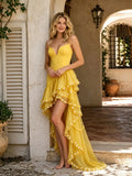 Fashion Yellow Pearl Bead Irregular Draped Dress Women Elegant Strapless High Waist Vestido Summer Lady Club Gowns