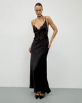 Fashion Lace Dress Women Sexy Sleeveless Hollow Out Backless High-Waisted Patchwork Dress Elegant Luxury Evening Dress