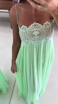 Light Green Lace Patchwork Dress Women Chic Pleated Sleeveless Loose Fit Long Dresses 2026 Lady Beach Daily Resort Sundress New