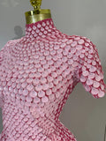 Sparkly Sequins Bodysuit Short Dress Women Sexy Nightclub Dancer DJ Stage Performance Wear Luxury Birthday Party Festival Outfit
