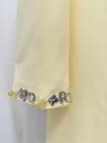 Loose Solid Crystal Bead Elegant Chic Dresses For Women Round Neck Long Sleeve Solid Long Maxi Dress Female