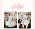 Olivegirl 2026 Kawaii Lolita Dress Women Fashion Design Slim Sling Bow Lovely Princess Dresses Sweet Lace Patchwork Pink Girl
