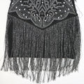 Sexy Great Gatsby Dress for Women Fringe Short Dress Birthday Night Female Clothing Sparkly Rhinestone Wedding Guest Dress