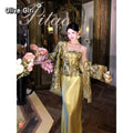 Olive Girl Red Embroidered Jacquard Set for Ren Faire 2026 Garden Wedding Fairycore Photoshoot Everyday Wear Jacquard S-XXL XS-3XL Plus Size Hand Embroidered Dramatic Silhouette Romantic Garden Party Editorial Not Costume Chinese Heritage Fashion Women