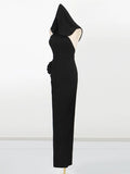 Sexy Bodycon Evening Maxi Dress for Women Halter Sleeveless High Waist Spliced Sequined Backless Ceremony Dresses Female New
