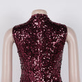 Sexy Sparkly Sequin Patchwork Bodycon Dresses for Woman Ruffle Tassel Dress Female Party Clubwear Long Birthday Outfits