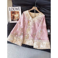 Olive Girl Pink Embroidered Embroidered Jacket for Ren Faire 2026 Garden Wedding Fairycore Photoshoot Everyday Wear S-XXL XS-3XL Plus Size Hand Embroidered Dramatic Silhouette Romantic Garden Party Editorial Not Costume Chinese Heritage Fashion Women
