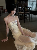 Olive Girl White Romantic Dress for Garden Wedding 2026 Fairycore Photoshoot S-XL XS-3XL Plus Size Romantic Garden Party Editorial Not Costume Dress Chinese Heritage Fashion Women