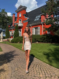 Black Satin Lace Cutout Mini Dress Camisole Deep V Corset Buckle Bodycon Gown 2026 Summer New Nightclub Dating Party Streetwear