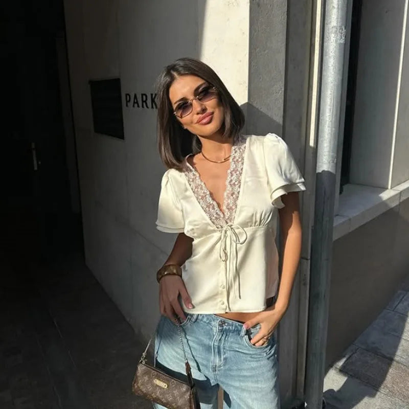 Sexy Women's Printed Fishbone Sling Top Slim Sleeveless Waist Cinched Strap Vest 2026 Summer Lady Holiday All-match Tops