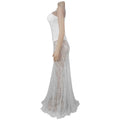 Women Spaghetti Straps Mermaid Evening Gown Wedding Guest Dress Sexy Sheer Padded Lace Backless Formal Party Maxi Dresses
