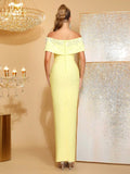 Women Sexy Off the Shoulder Pearl Bead Diamond Bodycon Long Bandage Dress Nightclub Party Evening Birthday Celebrate Wear