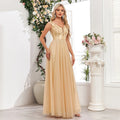 Sexy Prom Bridesmaid Dresses for Women Elegant Mesh Birthday Evening Party Dress Woman Maxi Sequin Summer Dress Vestidos