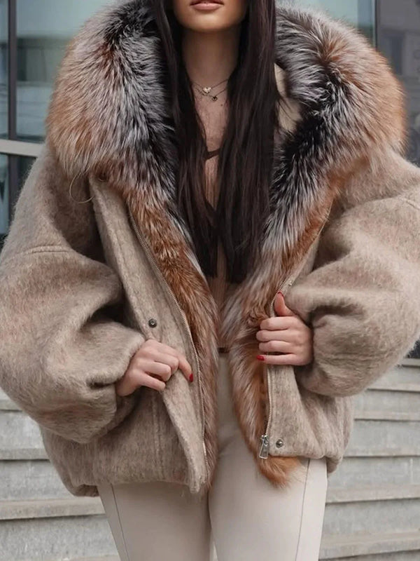 Vintage Pocket Women Jackets Hooded Long Sleeve Chic Loose Jacket for Casual Streetwear Occasion Winter Fashion New
