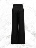 Autumn Slim Women'S Suit Set Fashion 2025 New Double-Breasted Blazer & Wide-Leg Pants Set Winter Solid Chic Outfit