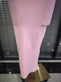 Black Pink Women Sexy Short Sleeve Shining Rhinestones Bodycon Long Bandage Dress Elegant Evening Bithday Party Cocktail Wear