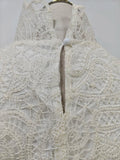 Lace Two Piece Set for Women High Neck Long Sleeve Top High Waist Bodycon Skirts Spring Suit Female New Style
