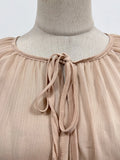 Solid Spliced Mesh Loose Dresses for Women V Neck Long Sleeve High Waist Loose Casual Dress Female New