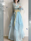 Olive Girl Beige Hanfu Dress 2026 S-L XS-3XL Plus Size Hanfu Chinese Dress Traditional Chinese Clothing Chinese Heritage Fashion Women