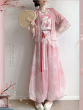 Olive Girl Pink Hanfu Dress 2026 S-L XS-3XL Plus Size Hanfu Chinese Dress Traditional Chinese Clothing Chinese Heritage Fashion Women