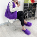 00s Cool Y2k Street Girls Hot Fluffy Furry Shoulder Bag Women Luxury Brand Fashion Faux Fur Hobos Big Tote Bag Harajuku Handbags