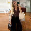Sexy Satin Lace Patchwork Bodysuit Women V-neck Backless Sleeveless Solid Slim Fit Top 2026 Summer New Fashion Street Clothing