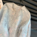 Women's Jacket with Contrasting Cuffs  Early Spring New Style  Button-up Tang Suit Top Elegant Daily Coat