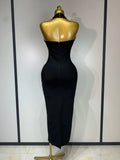 Women Sexy Halter Backless Shiny Rhinestone Pearl Bodycon Bandage Dress Celebirty Elegant Evening Party Luxury Birthday Dress