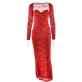 Sexy Fishtail Dresses Suit for Women Sweetheart Neck Tunic Lace Dress with Shawl Long Sleeve Cardigan Outfit Female