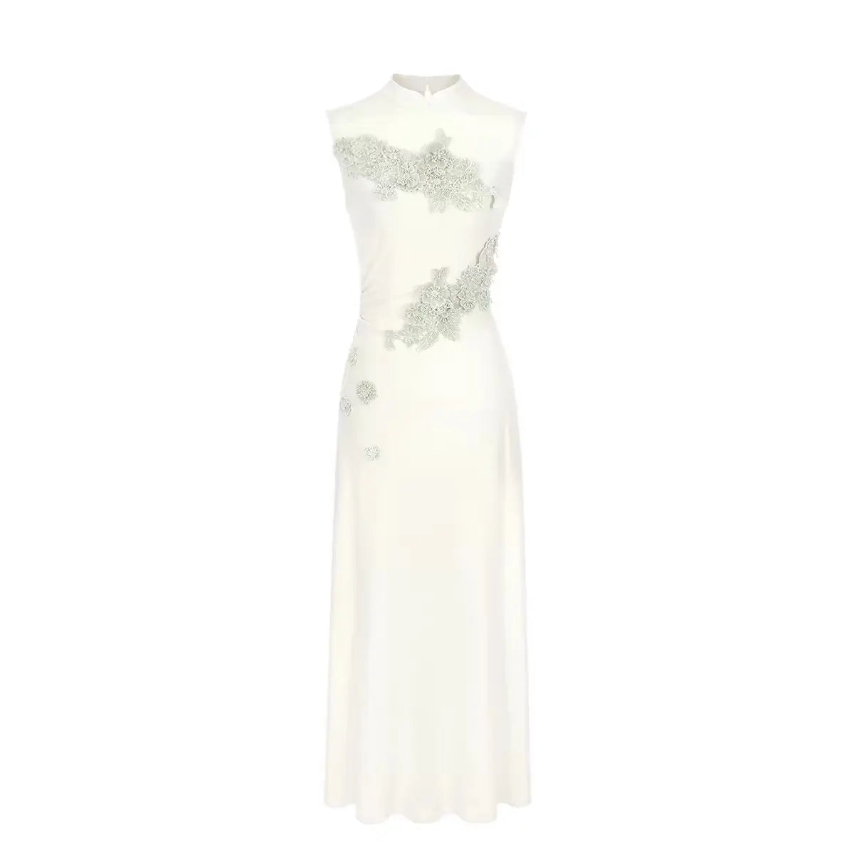 Olive Girl Romantic Qipao for Ren Faire 2026 Garden Wedding Fairycore Photoshoot Everyday Wear S-XXL XS-3XL Plus Size Romantic Cottagecore Garden Party Editorial Not Costume Qipao Cheongsam Chinese Dress Chinese Heritage Fashion Women