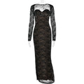 Sexy Fishtail Dresses Suit for Women Sweetheart Neck Tunic Lace Dress with Shawl Long Sleeve Cardigan Outfit Female