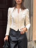 Elegant Folds Women Jackets Stand Collar Long Sleeve Fitted Jacket for Commute Weekend Outing Wear Fashion Autumn