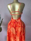 Women Floral Printed Strap Backless Bra Front Big Swing Maxi Long Dress 2025 Vintage Sexy Club Party Evening Dresses