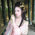 Olive Girl Yellow Hanfu Dress 2026 S-XL XS-3XL Plus Size Hanfu Chinese Dress Traditional Chinese Clothing Chinese Heritage Fashion Women