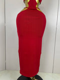 Women Sexy Halter Hollow Out Sleeveless Black Red Bodycon Long Bandage Dress Celebate Prom Elegant Luxury Birthday Club Dress
